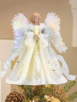【新品】クリスマス　デコレーション　エンジェル　天使 イルミネーション　オブジェ Amazon | chengcheng クリスマスツリートップ 天使 ツリー
